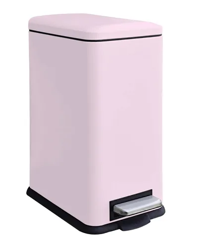 Miniatura 16 de Cubo de basura pequeño para baño con tapa, cubo de basura de 1.3 galones con cubo interior extraíble, cubo de basura delgado con tapa de cierre