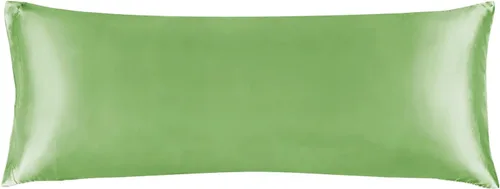 Miniatura 106 de Bedelite Funda de almohada de satén para el cuerpo, súper suave y refrescante, para el cabello y la piel, transpirable, sedosa y larga, 20 x 54 Rosa