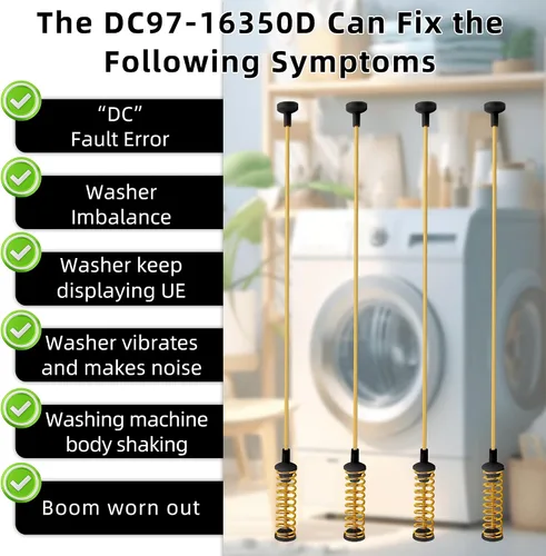 Miniatura 4 de Barra de suspensión DC68-03172B-03 DC97-16350D para lavadora de carga superior Samsung Reemplaza WA50R5400AV/US WA50R5200AW/US WA45N3050AW/A4