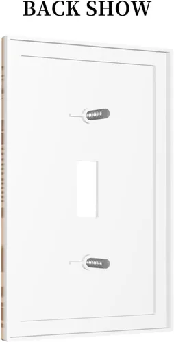 Miniatura 4 de Cubierta de Interruptor de Pared de Una Sola Gangua con Motivo de Mujer Africana, Zebra y Elefantes, Placa Decorativa para Toma Eléctrica