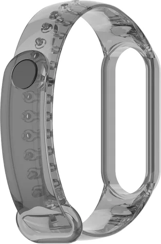 Miniatura 4 de Senter Correa de repuesto de silicona suave para Xiaomi Mi Band 5 / Mi Band 6 Smart Watch Negro