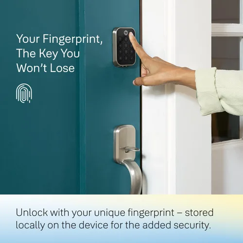 Miniatura 2 de Yale Assure Lock 2 Touch Cerrojo, Cerradura de puerta inteligente sin llave de ante negro con teclado de pantalla táctil conectado Z-Wave (ZW3)