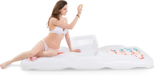 Miniatura 6 de Jasonwell Juguetes de piscina, flotadores, juego de mesa de billar para adultos con portavasos y 8 bolas flotantes, juegos de fiesta, juguetes