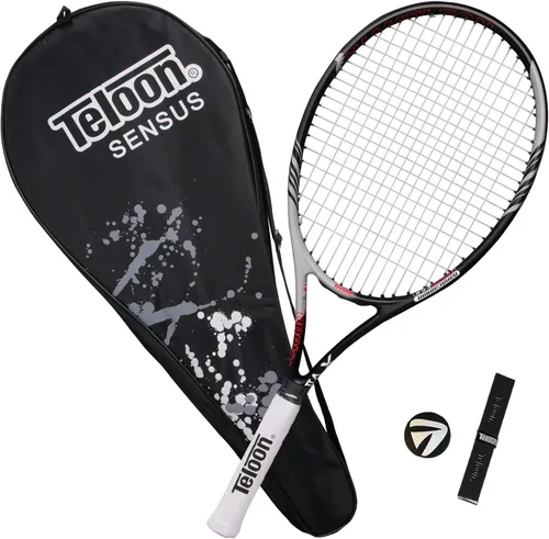 Miniatura 8 de Teloon Serie Sensus Triple absorción de impactos Raqueta de tenis para adultos, raqueta de tenis para mujer incluye funda para bolsa