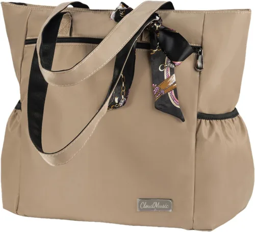 Miniatura 85 de CLOUDMUSIC Bolsa de hombro para enfermeras, profesores, trabajo, gimnasio, viajes, playa, mujeres, con gran capacidad, impermeable