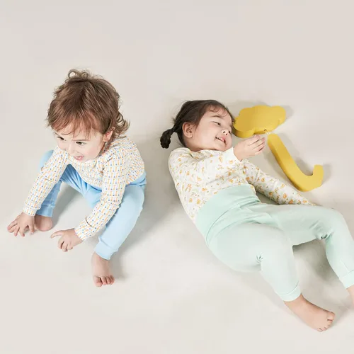 Miniatura 5 de moimoln Pijama de algodón suave para bebés y niñas, con carácter modal de manga larga, ajuste ceñido, 19.7 ft-5T