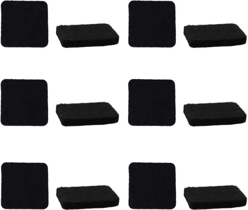 Miniatura 17 de 48 almohadillas de fieltro para muebles, almohadillas cuadradas de 0.63 pulgadas, protectores de suelo autoadhesivos antiarañazos para pies