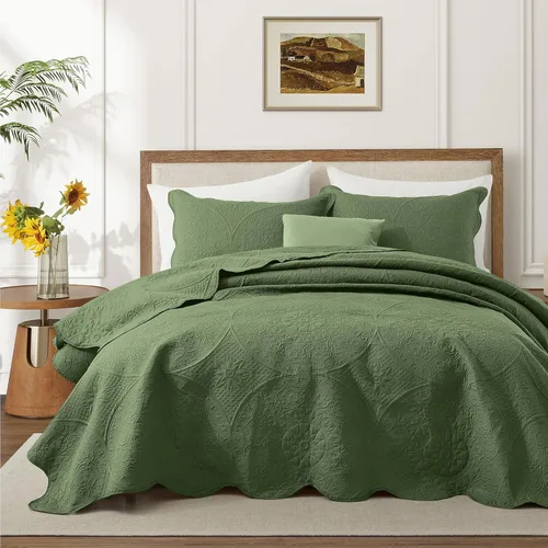 Miniatura 27 de MOONLIGHT20015 Paquete de 8 Colchas Tamaño King para Cama (106" x 96") - Venta al Por Mayor para Hoteles, Dormitorios de Huéspedes y Airbnbs - Gris