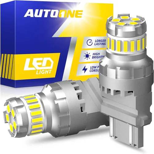 Miniatura 12 de AUTOONE Bombilla LED roja 1157 para luces de freno, bombillas LED BAY15D 2057 2357 7528 para luz trasera, 300% más brillantes, Canbus listas