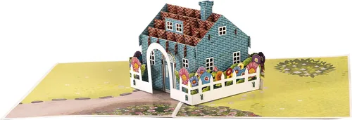 Miniatura 6 de iGifts And Cards Home Sweet Home - Tarjeta de felicitación 3D emergente, regalo de inauguración de la casa, regalo sorpresa de la casa