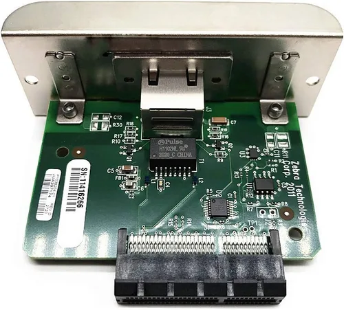 PARTS P1037974-001 Tarjeta de red interna con cable para Zebra ZT210 ZT220 ZT230 ZT200 Series Impresora Térmica Servidor de Impresión Ethernet Port