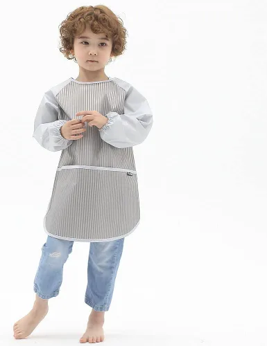 Miniatura 39 de Plie Kids Waterproof Art Smock – Long Sleeve Apron for Painting, Baking, Sensory Play (Ages 1–10)