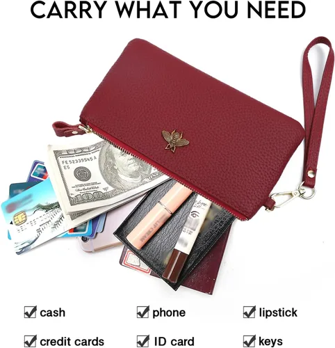 Miniatura 7 de imeetu Bolso de mano para mujer con correa para muñeca