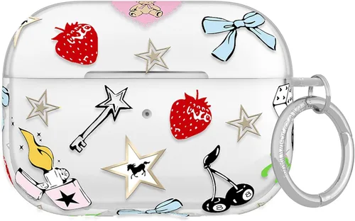 Miniatura 72 de Velvet Caviar Compatible with AirPods Pro Case 2nd and 1st Generation - Cute Protective Hard Cover for Women - Blue Aquamarine Polka Dot