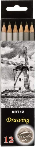 Pacific Arc Lápices de dibujo de grafito prémium para artistas, 5B, lápices profesionales para dibujar, dibujar, dibujar y sombrear, paquete de 12