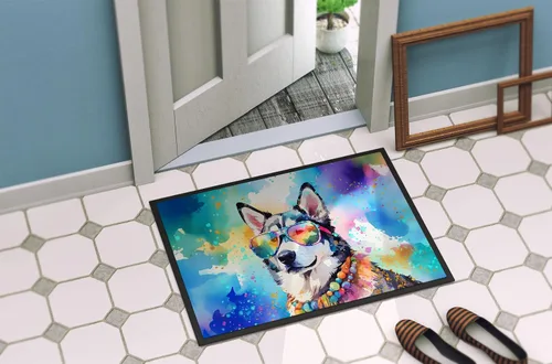Miniatura 4 de Caroline's Treasures DAC2563JMAT - Tapete para interiores o exteriores, 24 x 36 pulgadas, tapete para puerta delantera, interior y exterior, Husky