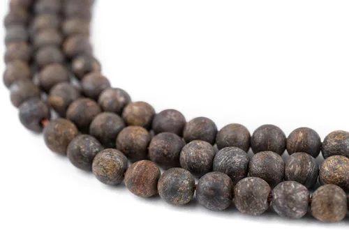 Miniatura 47 de The Bead Chest Cuentas de Jade Blanco Mate Redondas (8mm): Piedra Preciosa Orgánica Redonda Esférica de Energía con Poder de Sanación para Hacer