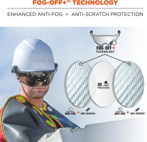 Miniatura 4 de Ergodyne Skullerz 8991 - Visera para casco de seguridad, antivaho