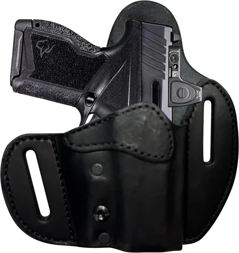 Miniatura 38 de Urban Carry LockLeather OWB RMR/RDS - Funda segura y cómoda de cuero/polímero híbrido para una ocultación óptima Diestro Compatible con una