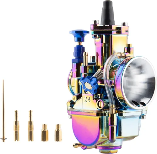 Miniatura 13 de Carburador PWK de 21 mm para Carreras para Motor de 50 cc a 100 cc 2T 4T Moto Dirt Bike, Motocicleta, ATV, Scooter con Colector de Admisión, Chorros
