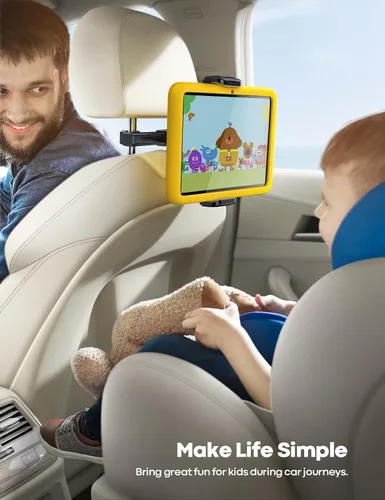 Miniatura 2 de Lamicall Soporte para tablet de automóvil, soporte para tableta con reposacabezas - Soporte de viaje para asiento trasero de automóvil para niños