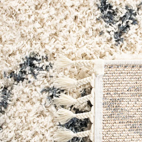 Miniatura 8 de SAFAVIEH Alfombra de área de 8 x 10 pulgadas, colección Pro Luxe Shag - Grande, borla bohemia marroquí, no desprende pelusa y fácil de limpiar, pelo