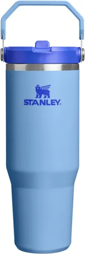 Miniatura 64 de Stanley IceFlow - Vaso con pajilla abatible con asa, de 20 onzas, tapa giratoria y popote abatible, botella de agua resistente a fugas, acero