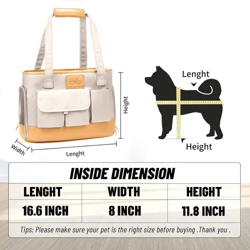 Miniatura 5 de Transportador para Perros, Transportador para Gatos, Transportador para Mascotas, Bolso de Cuero PU Premium Impermeable Plegable de Oxford