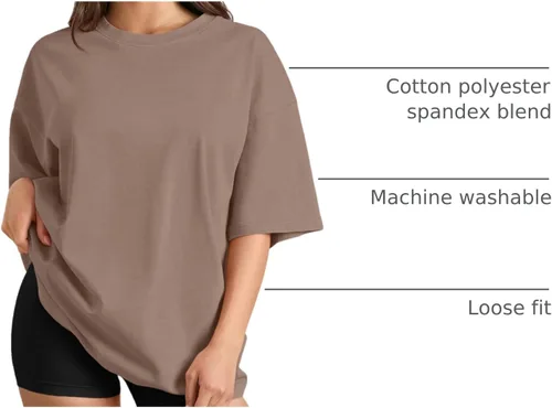 Miniatura 195 de Trendy Queen - Camisetas de entrenamiento de moda para mujer, camisetas atléticas de manga corta para verano y primavera, disponibles en tallas
