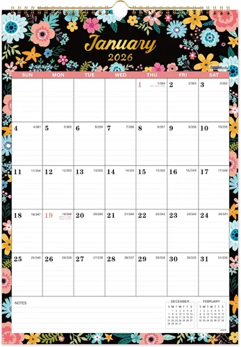 Miniatura 3 de Calendario 2027 – Calendario de pared 2027 con bolsillo, enero de 2027 a diciembre de 2027, calendarios mensuales de 12 x 12 pulgadas para el hogar