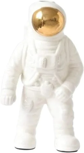 Miniatura 9 de Uterstyle Figura de astronauta de cerámica, estatua de astronauta, jarrón temático aeroespacial, manualidades, decoración del hogar, regalo de Dorado