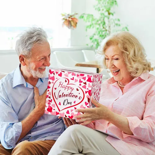Miniatura 9 de Hxezoc Caja de Tarjetas de San Valentín Recuerdos Buzón Feliz Día de San Valentín Caja de Cartón para Aula de Niños, Día de San Valentín, Baby