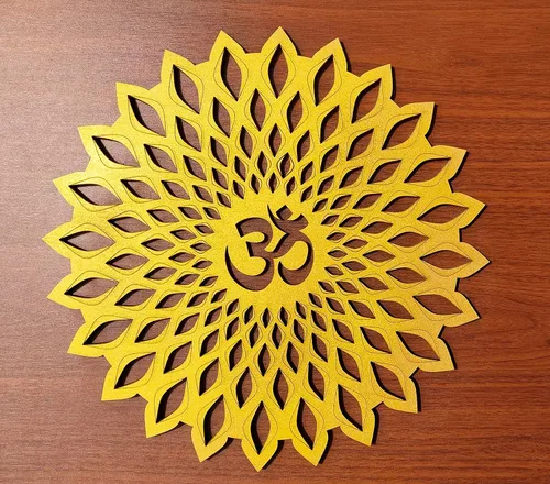 Miniatura 8 de My Dream Carts Black Round Decorative Wall Art Mdf Wooden Chakra For Temple, Living Room, Office, Hotel, Home Decor Items, Gift Item, Mandala Wall