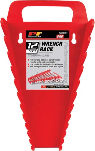 Miniatura 2 de Performance Tool W30591 Estante para llaves SAE de 12 ranuras (paquete de 2)