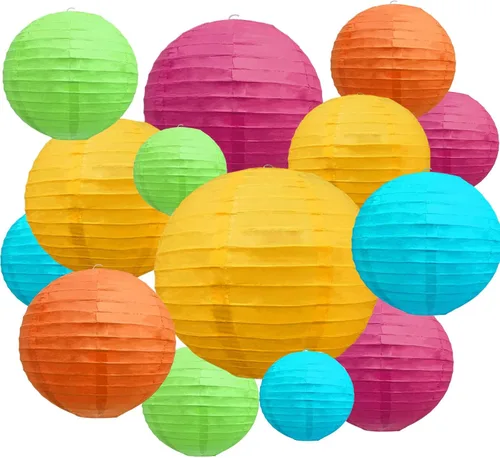 Miniatura 29 de 20 linternas de papel negras para fiestas, 6, 8, 10, 12 pulgadas, chinas, asiáticas, colgantes, redondas, para cumpleaños, bodas, Halloween