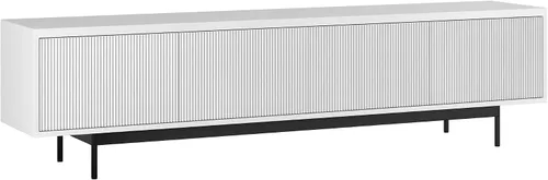 Miniatura 14 de Henn&Hart Whitman, soporte rectangular para TV de 70 pulgadas, color blanco aliso