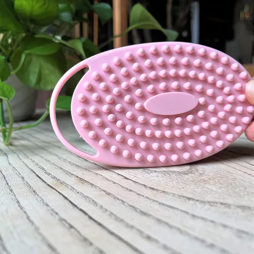 Miniatura 4 de Cepillo sensorial prémium para niños o autismo, limpiador corporal de silicona suave, cepillos de terapia ocupacional 2 en 1, esponja de silicona