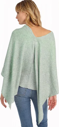 Miniatura 3 de Minnie Rose Poncho ruana de cachemira para mujer