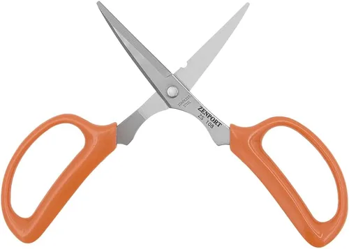 Miniatura 2 de Zenport Tijeras multiuso ZS108, 7 pulgadas, cuchillas de acero inoxidable, empuñaduras ergonómicas, versátiles, tijeras de jardín, manualidades