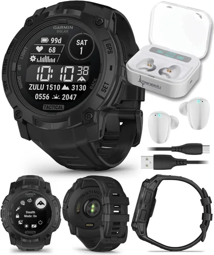 Miniatura 11 de Garmin Instinct 3 Edición Táctica, Pantalla de Carga Solar, 45mm, Reloj Inteligente GPS Resistente para Exteriores con Soporte de Balística