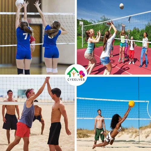 Miniatura 7 de Red de voleibol profesional para exteriores, redes de voleibol de hierba para patio trasero, playa portátil para niños, red de bádminton