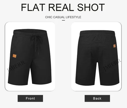 Miniatura 5 de JMIERR Men's Casual Shorts - Cotton Drawstring Summer Beach Stretch Twill Chino Golf Shorts