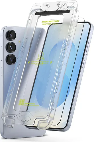 Miniatura 12 de Ringke Vidrio templado Easy Slide [súper fácil de instalar] compatible con Samsung Galaxy S24 FE, protector de pantalla, compatible con fundas