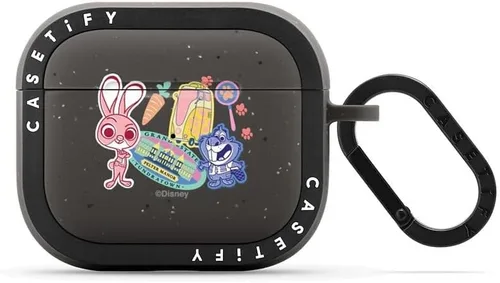 Miniatura 16 de CASETiFY AirPods Pro (1ª/2ª Gen) Estuche Bounce con Anillo [Colaboración Frozen] - Copo de Nieve de Anna - Taupe Mate