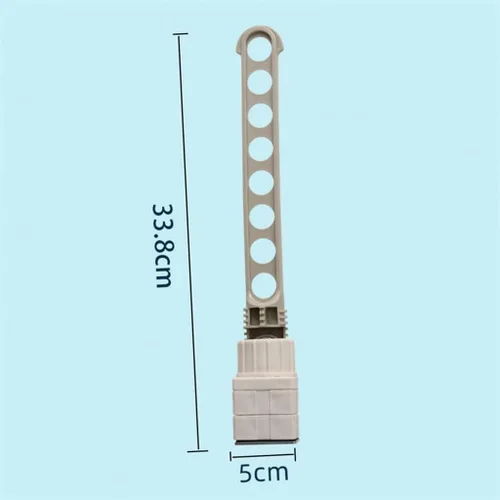 Miniatura 2 de 8-Hole Clothes Drying Rack Portable Foldable Indoor Balcony Window Frame Storage Rack Clothes Drying Rack(Gray)