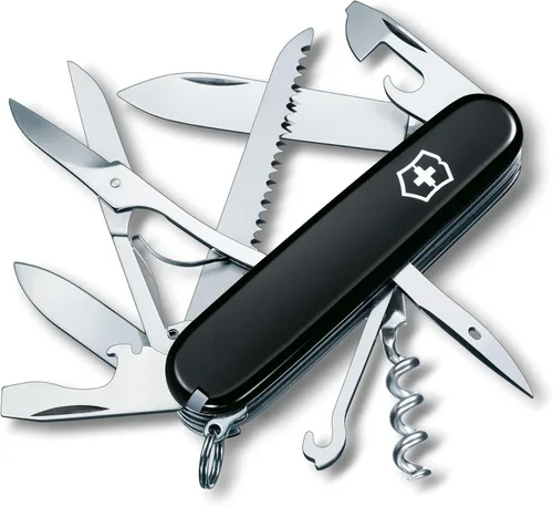 Miniatura 9 de Victorinox Huntsman - Cuchillo suizo del ejército, 15 funciones, cuchillo de bolsillo de fabricación suiza con hoja grande, destornillador, tijeras