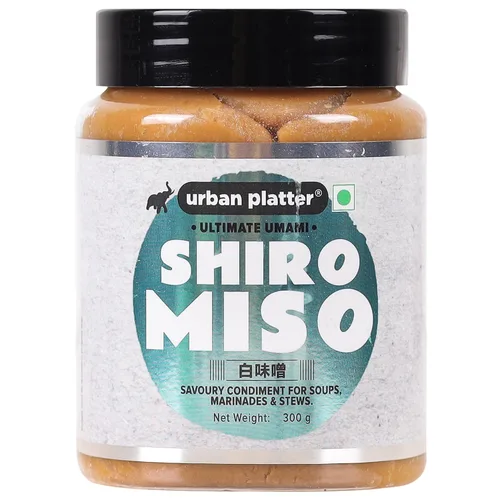 Urban Platter Pasta Shiro Miso | 10.58 oz (300g) | Miso blanco japonés | Soja fermentada | Sabor suave, dulce y Umami | Perfecto para sopas, ramen,
