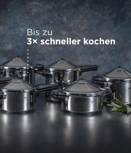 Miniatura 4 de Kuhn Rikon Duromatic Olla de presión estilo familiar, 5.3 cuartos de galón, Stainless