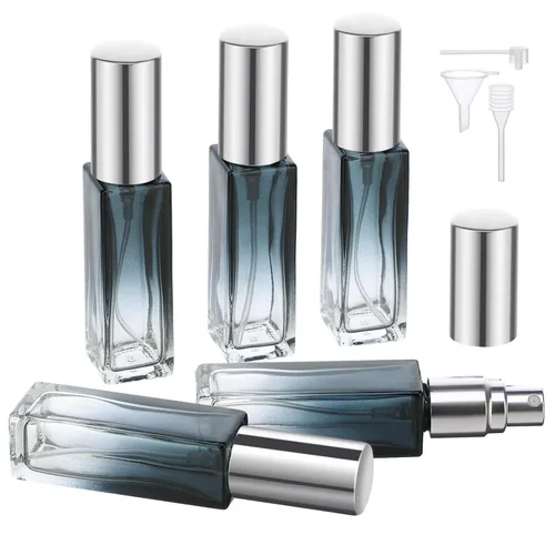 Botellas de perfume Segbeauty para viaje, recargables, de 10 ml, contenedores de perfume de vidrio con embudo y pipeta, 5 unidades, 10 unidades,