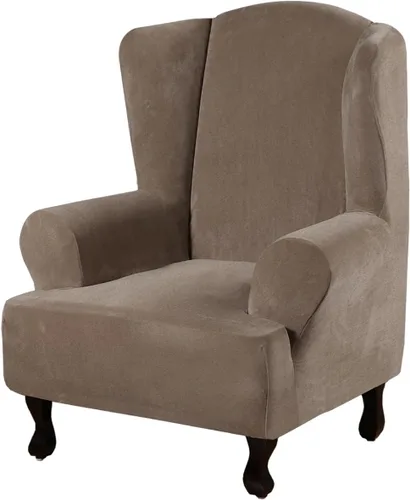 Miniatura 78 de H.VERSAILTEX Funda de terciopelo elástico para sillón, funda para sillón de 1 cojín para sala de estar, funda de muebles hecha de terciopelo grueso